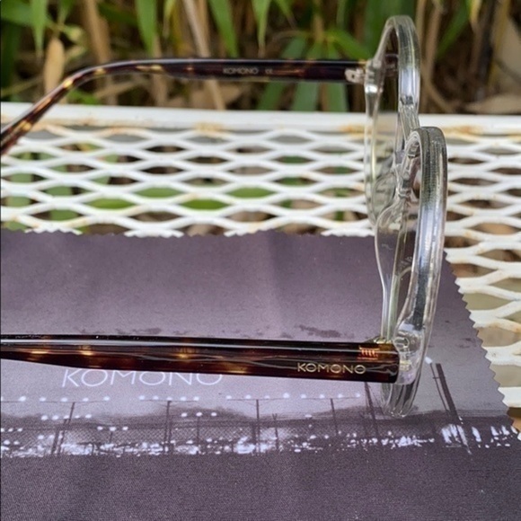 KOMONO Coco Clear / Tortoise Sunglasses New - Picture 10 of 16